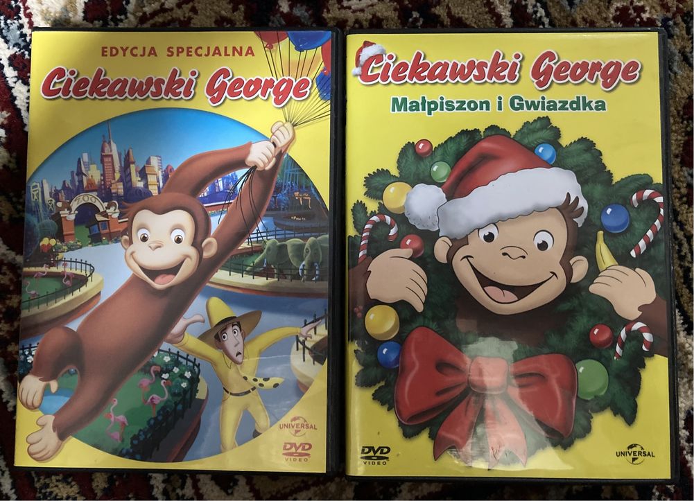 Ciekawski George bajki na DVD zestaw 2 sztuk