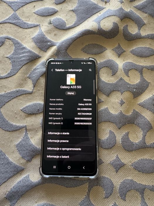 Samsung A33 5G cały zestaw