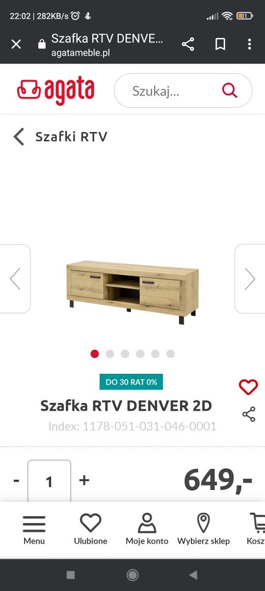 Szafka RTV Denver