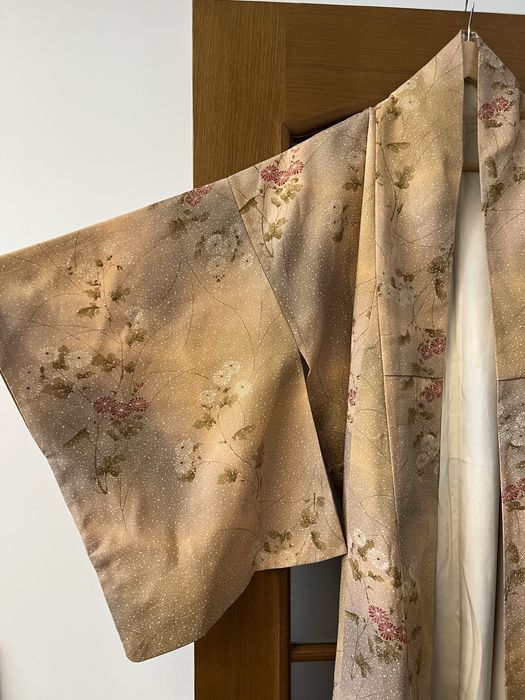 Вінтажне японське жіноче кімоно халат накидка