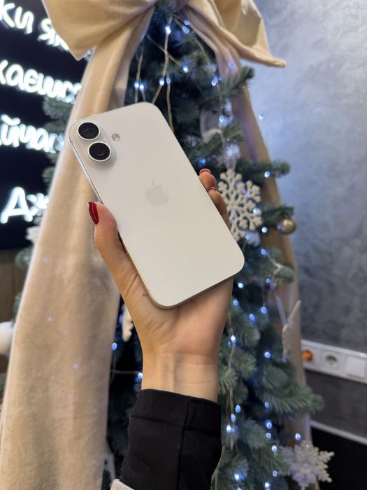 Used IPHONE 16 128 White Neverlock Костюшка,5 igrand