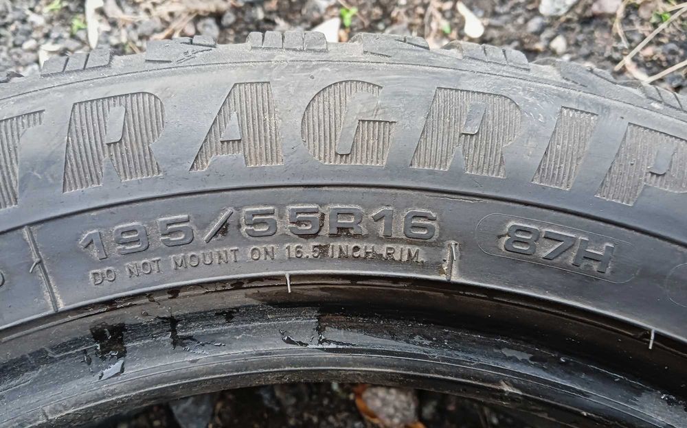 195/55/16 Goodyear Зимние (Пара) 4.5mm