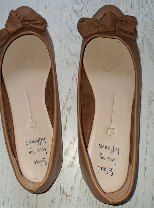 Балетки р.41 коричневі шкірзам