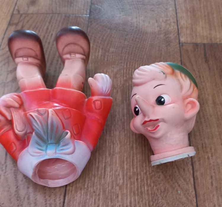 Игрушка резиновая Буратино времен СССР коллекционная