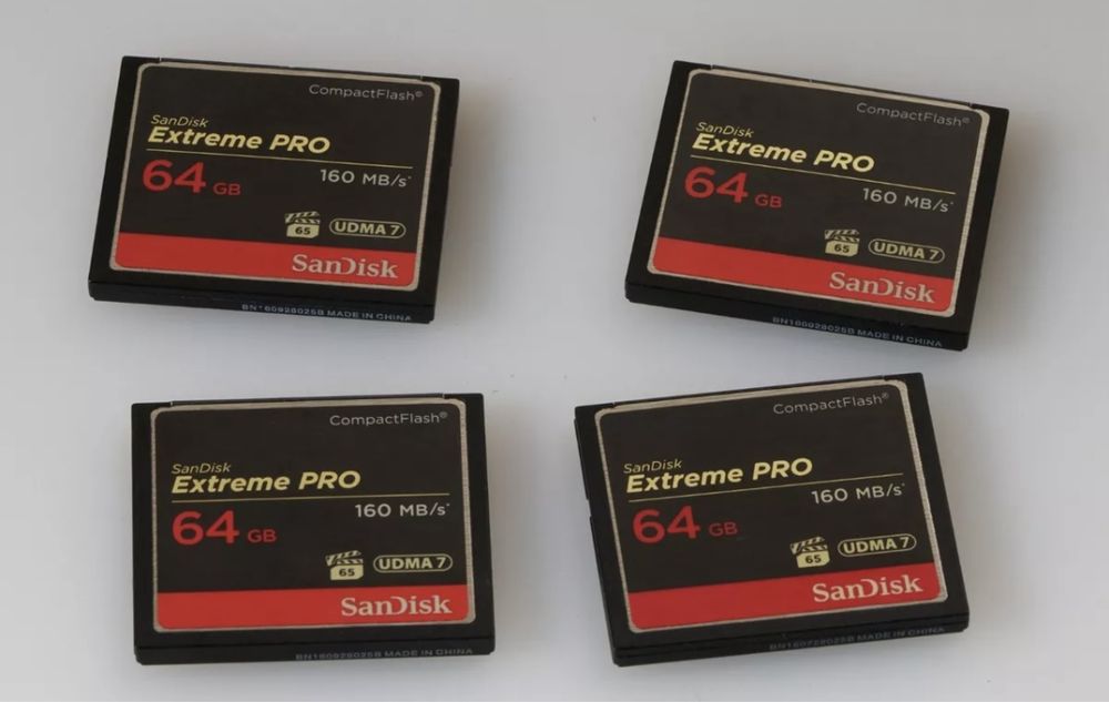 Compact flash sandisk extreme pro 64gb  160mb/s флешка cf