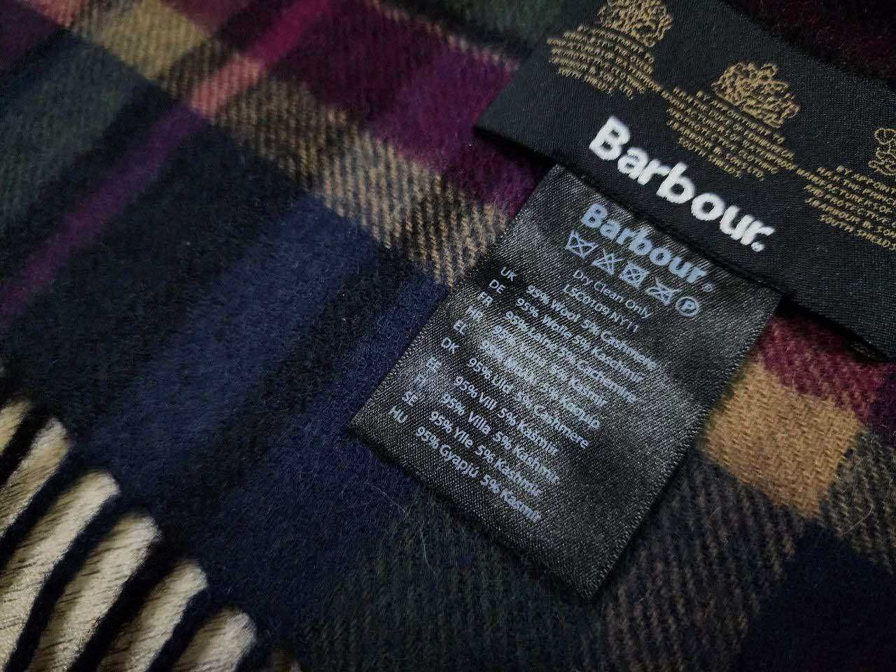 Barbour шарф вовна кашемір / оригінал шерстяний / burberry