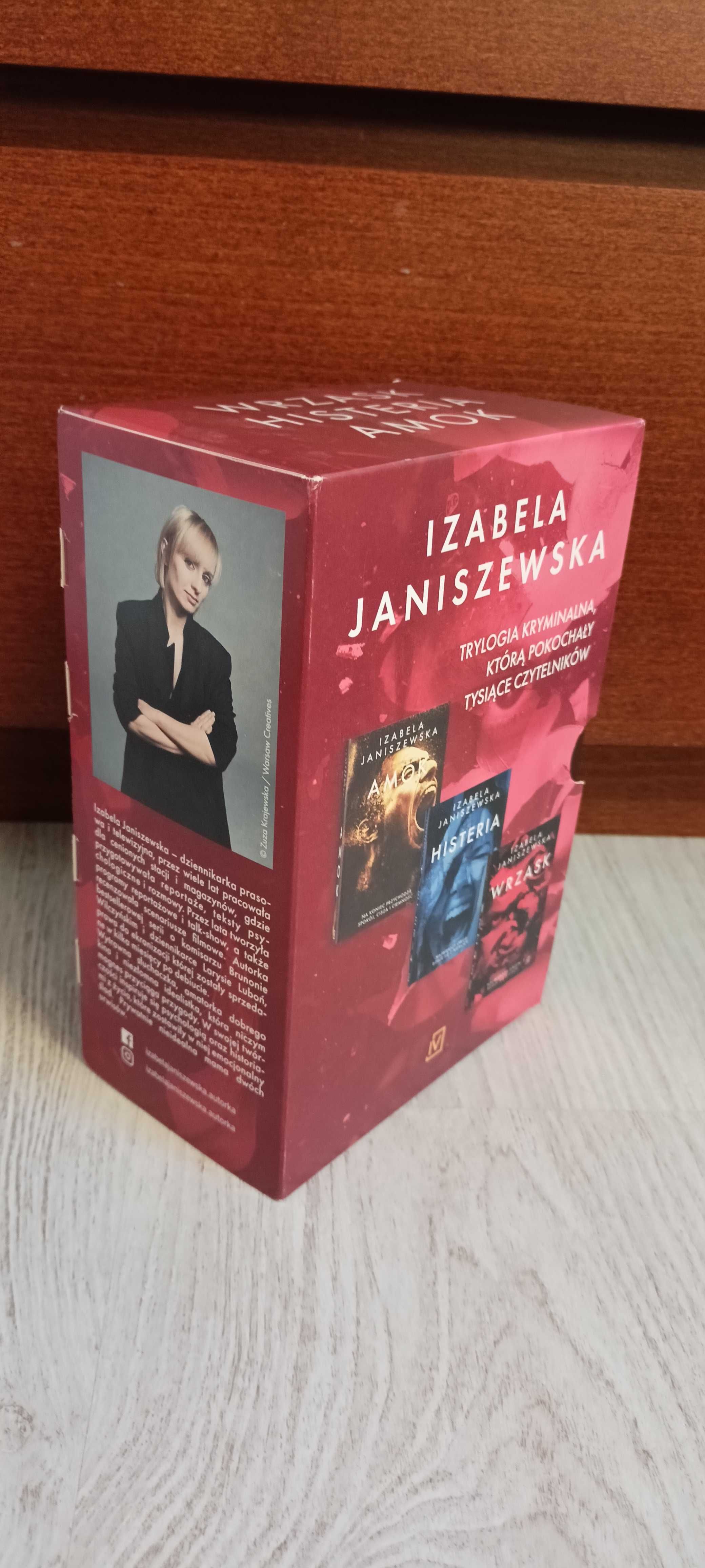 3x Izabela  Janiszewska Histeria + Amok + Wrzask   BOX
