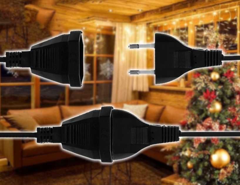 Lampki choinkowe 200 LED białe ciepłe programator światełka 11 m