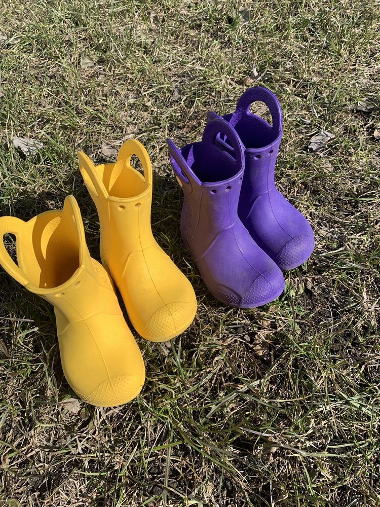 Детские резиновые сапожки Crocs C7