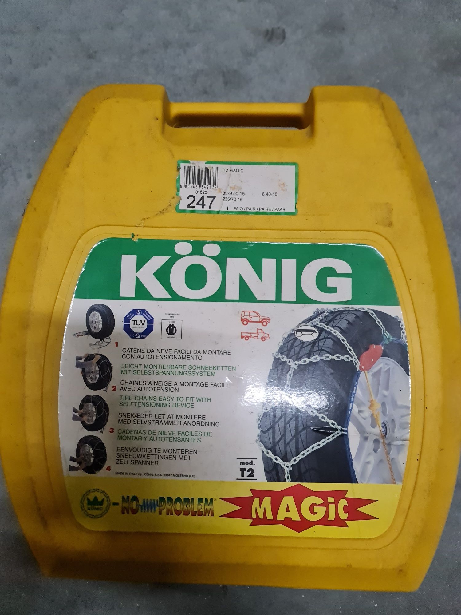 Correntes neve Novas marca konig