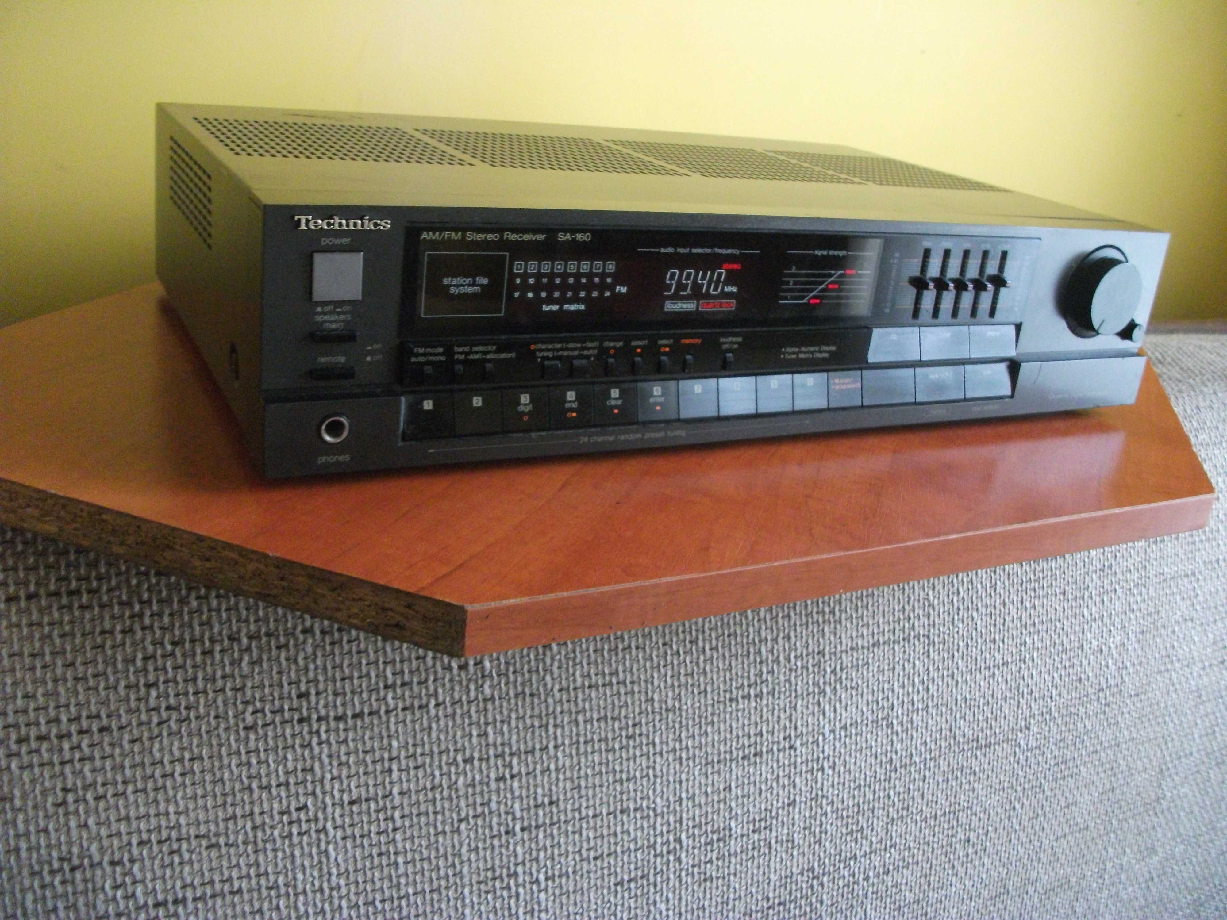 technics  sa-160 amplituner stereo hi-fi 4x40 wat  4-16 ohm korektor