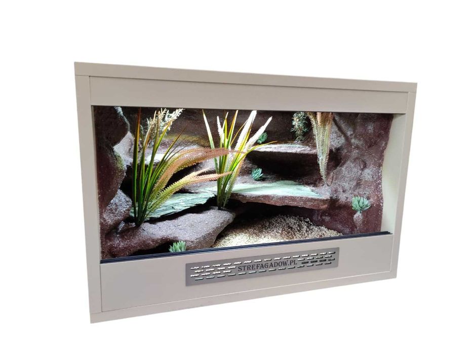 Terrarium pustynne nr757 60/40/40 dla gekona lamparciego DOSTĘPNE