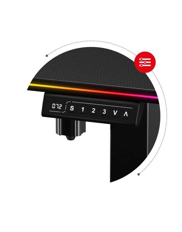Stół gamingowy Huzaro Hero 8.2 RGB Elektryczny – Jak nowy