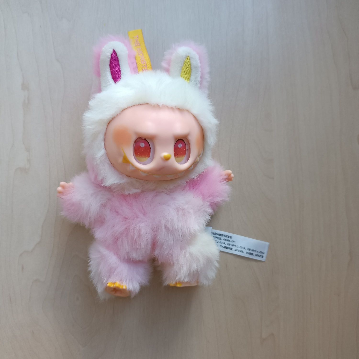 Лабубу 17 см Labubu Monsters рожевий іграшка брелок