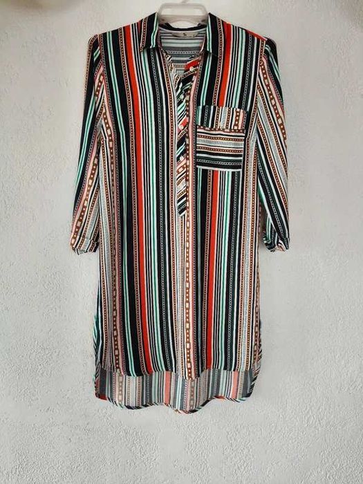 Tunika damska asymetryczna, z wiskozy, L