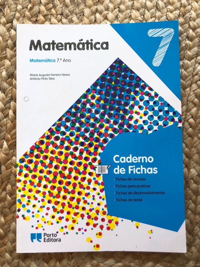 Caderno de fichas de Matemática 7 ano