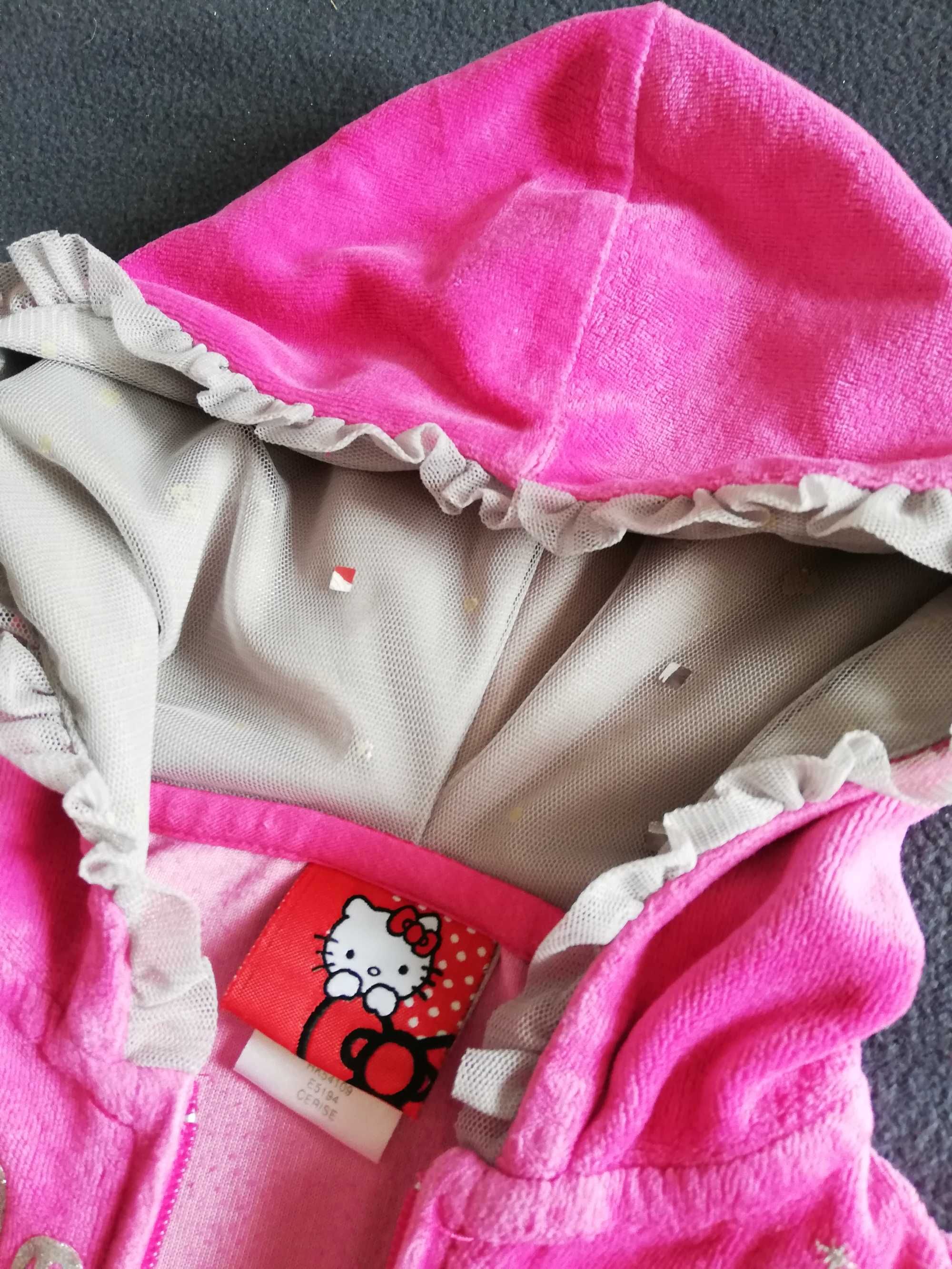 Sanrio Hello Kitty bluza różowa z kapturem 3T 98cm