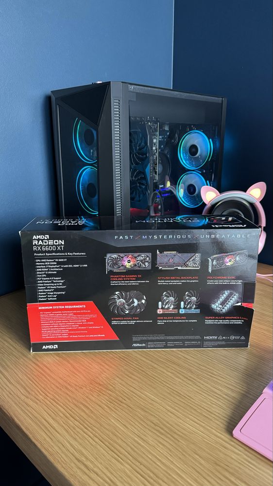 Karta graficzna ASrock Radeon RX 6600 XT Phantom 8GB GDDR6 128bit