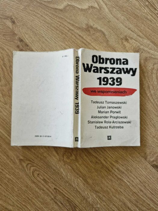 Obrona Warszawy 1939 we wspomnieniach Tomaszewski Janowski
