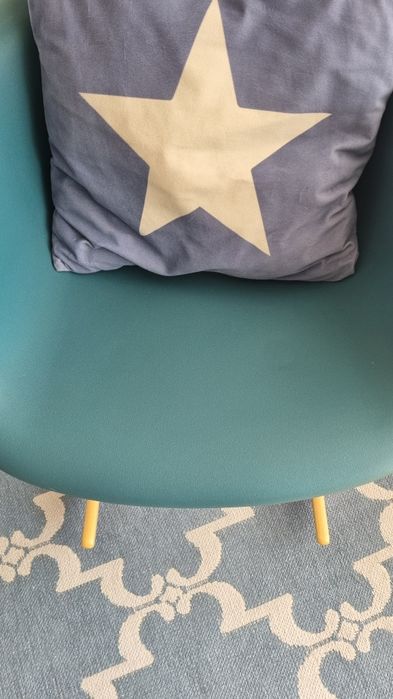 Cadeira Baloiço Azul como Nova