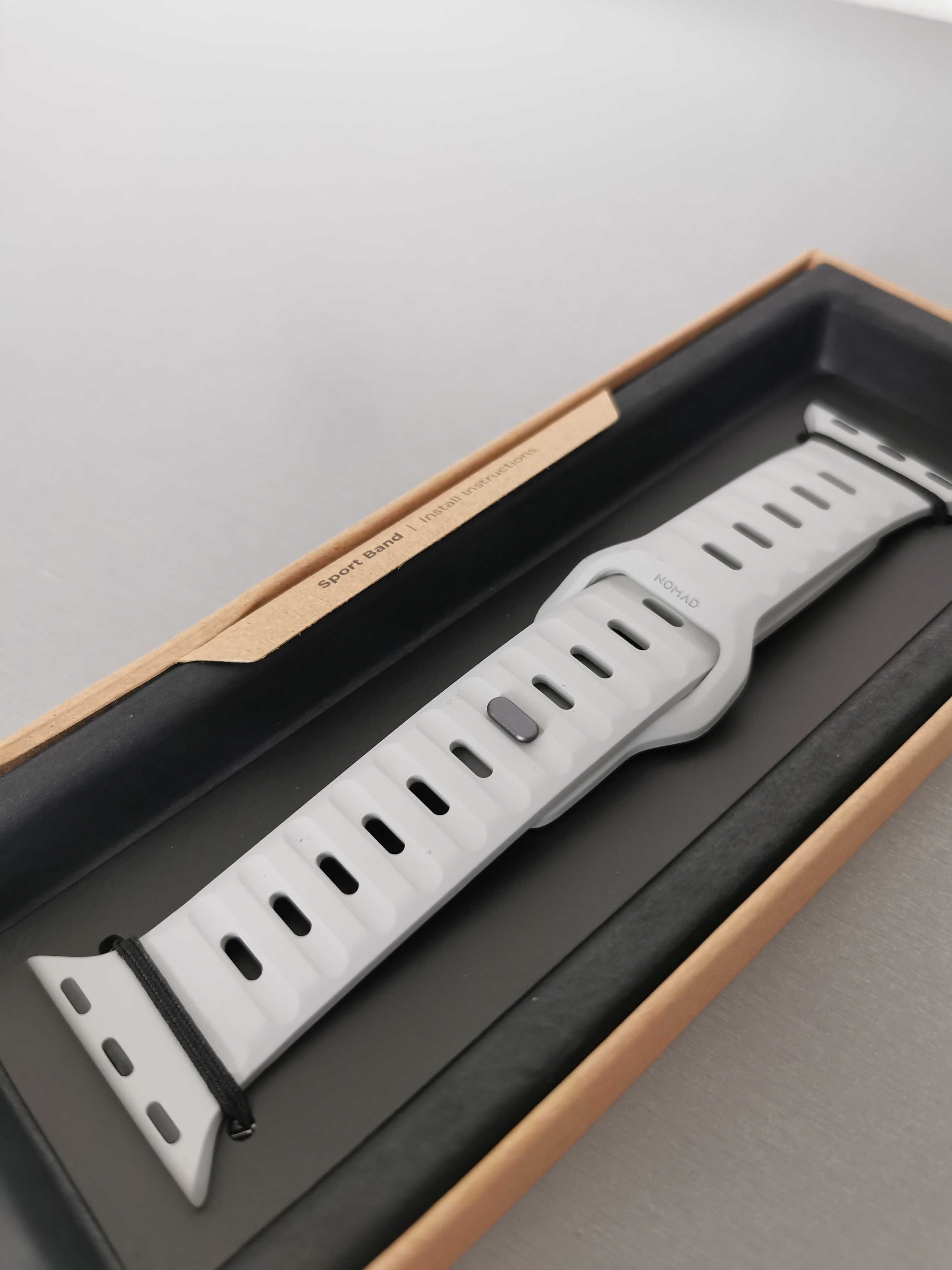 pasek do Apple Watch Sport Band szary (NOWY) 44mm 45mm 49mm