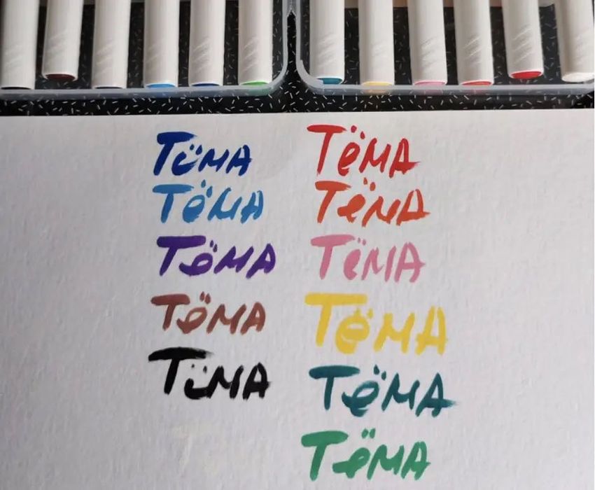 ВАУ! Набор акриловых фломастеров в пластиковом чемодане 48 шт