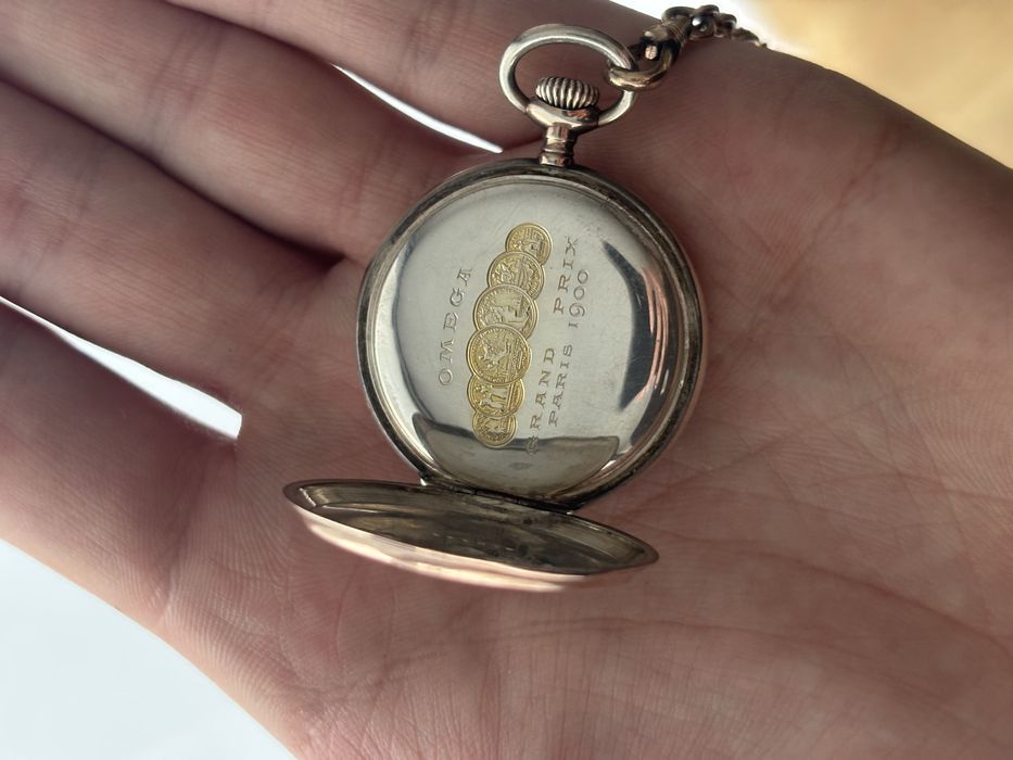 Omega – damski zegarek kieszonkowy – Grand Prix Paris 1900