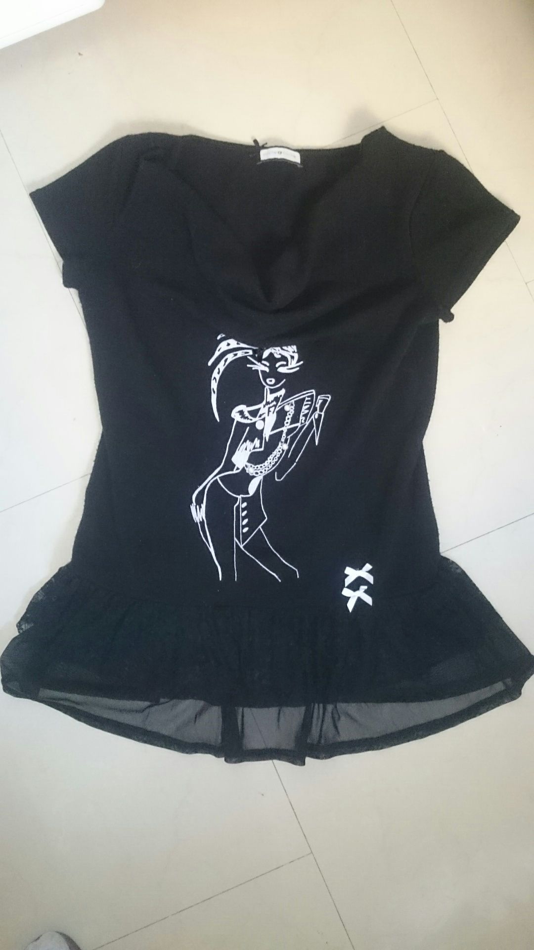 Sweter tunika kamizelka roz 36