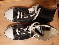 Buty czarnobiałe białe. 48,5.