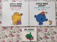 2 książki dla dzieci Little Miss Sunshine i Bossy eng plus gratis