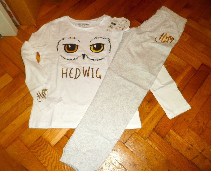 Harry Potter Cool Club Piżama Pidżamki 134 Hedwiga Super prezent