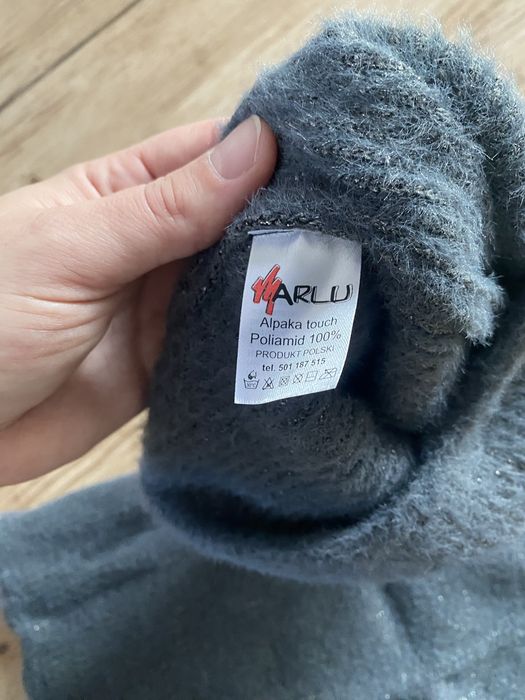 Komplet alpaka czapka komin