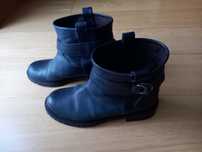 Botas de pele, cor azul, Mike Davis