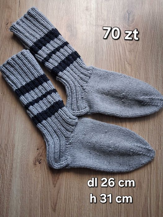 Skarpetki ręcznie dziergane