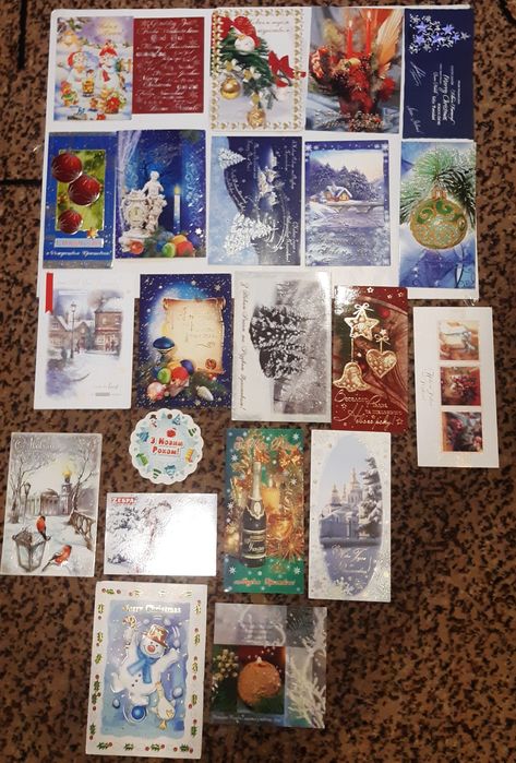 Набор Новогодних и Рождественских открыток
