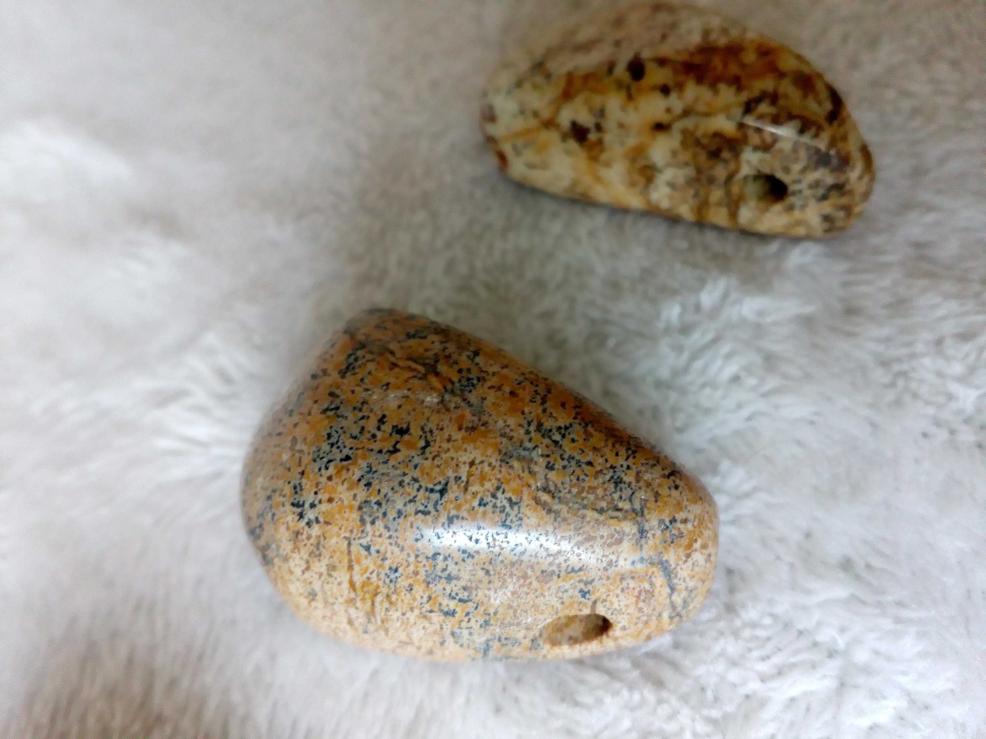 Zawieszka - jaspis pejzażowy kamień naturalny