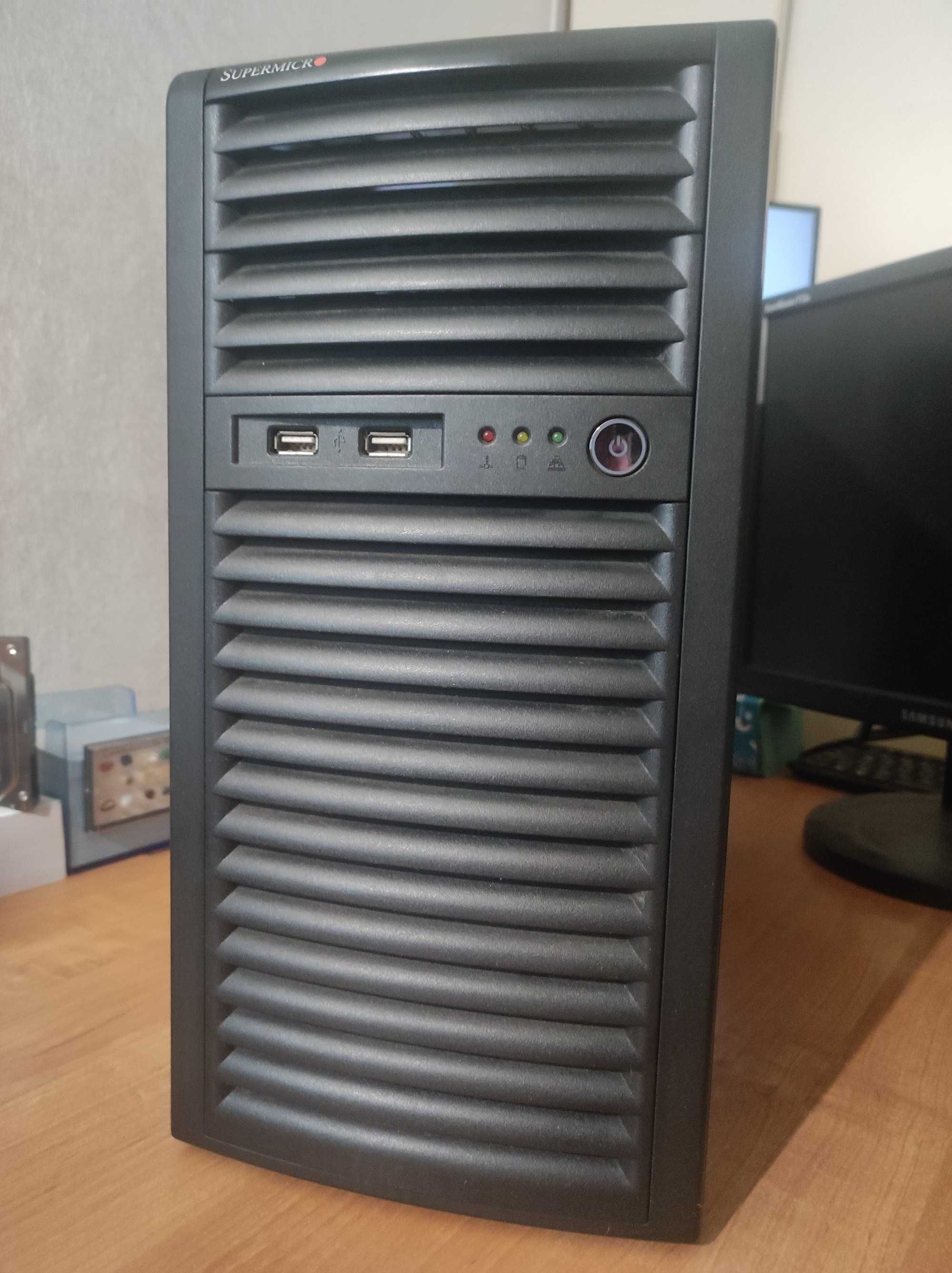Сервер Supermicro X8SIL, Intel X3430, 16Gb DDR3, SAS 9240-4i, 2Tb HDD