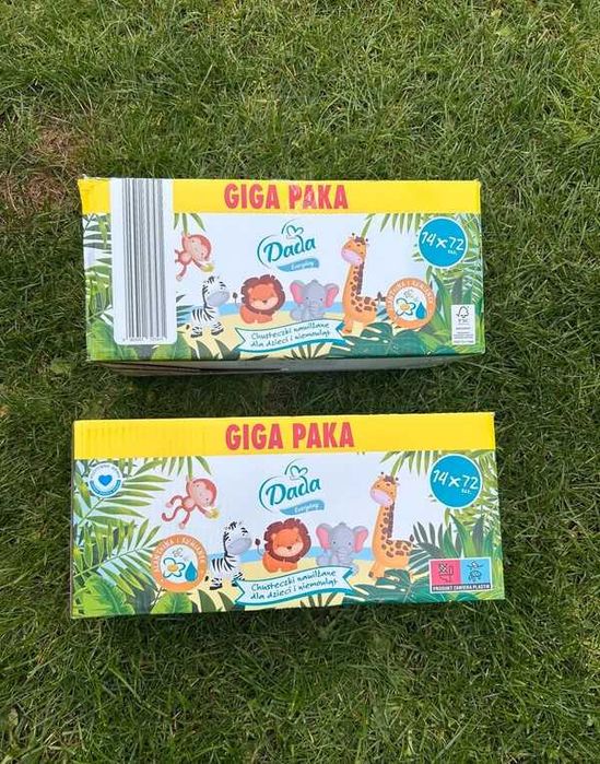 Chusteczki nawilżane dzieci niemowląt giga paka dada everyday 28 op