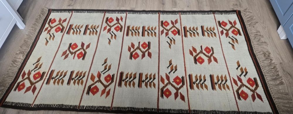 Kilim , gobelin PRL - duży ,bardzo dobry stan!