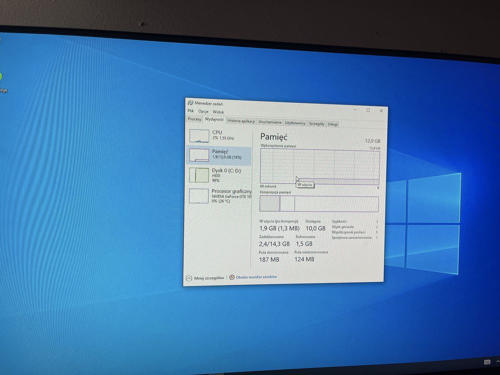 Komputer stacjonarny GTX 1050 Ti