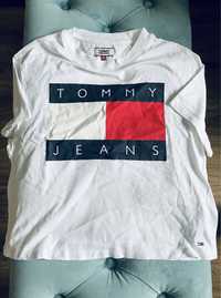 Tshirt top Tommy Jeans bialy damski XS