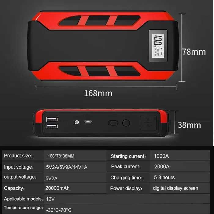 BOOSTER/Jump Starter 20.000mAh