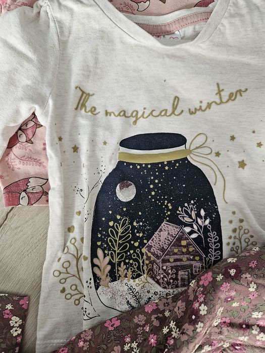 Paka koszulek dla dziewczynki rozmiar 80