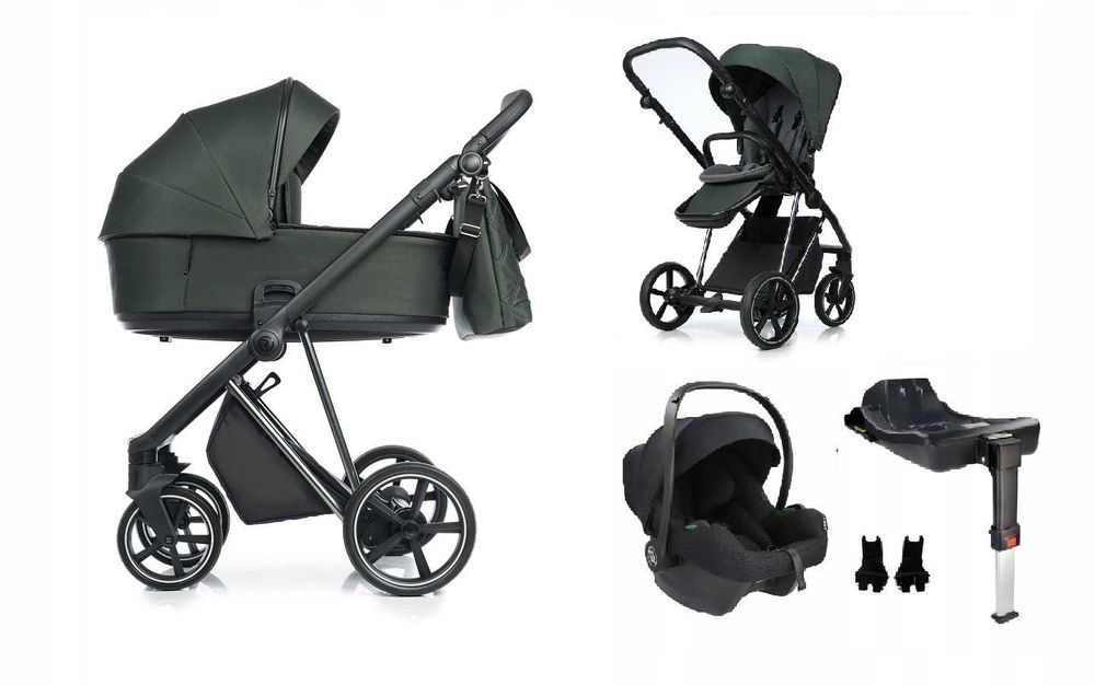Wózek wielofunkcyjny ROAN IVI 2.0 Black Forest OD RĘKI 2w1/3w1/4w1