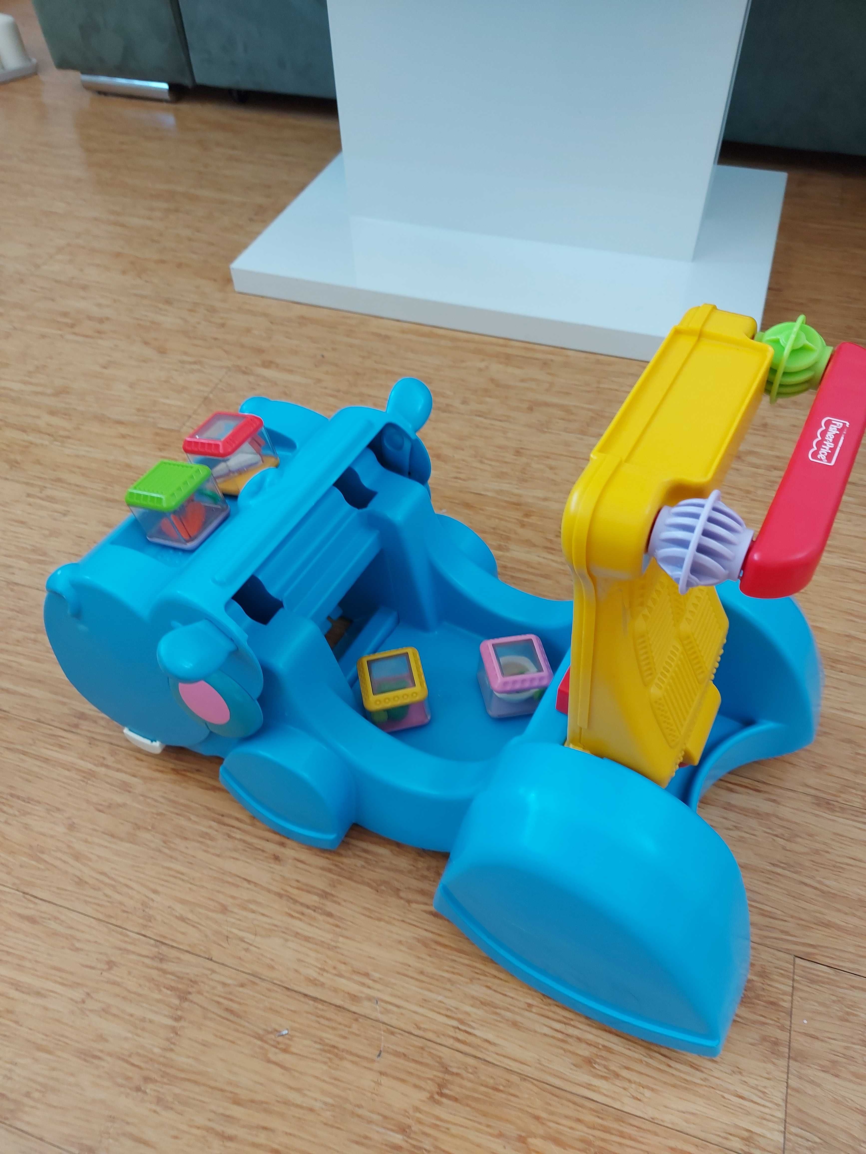 Fisher -price jeździk chodzik hippo