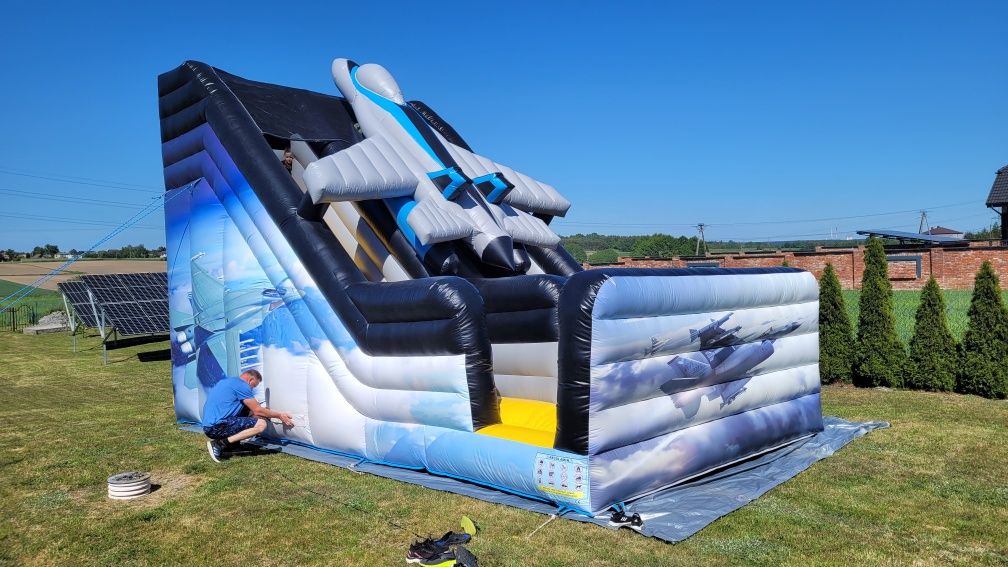 Dmuchaniec zjeżdżalnia Euro-Bungee trampolina wynajem Bubble Piana
