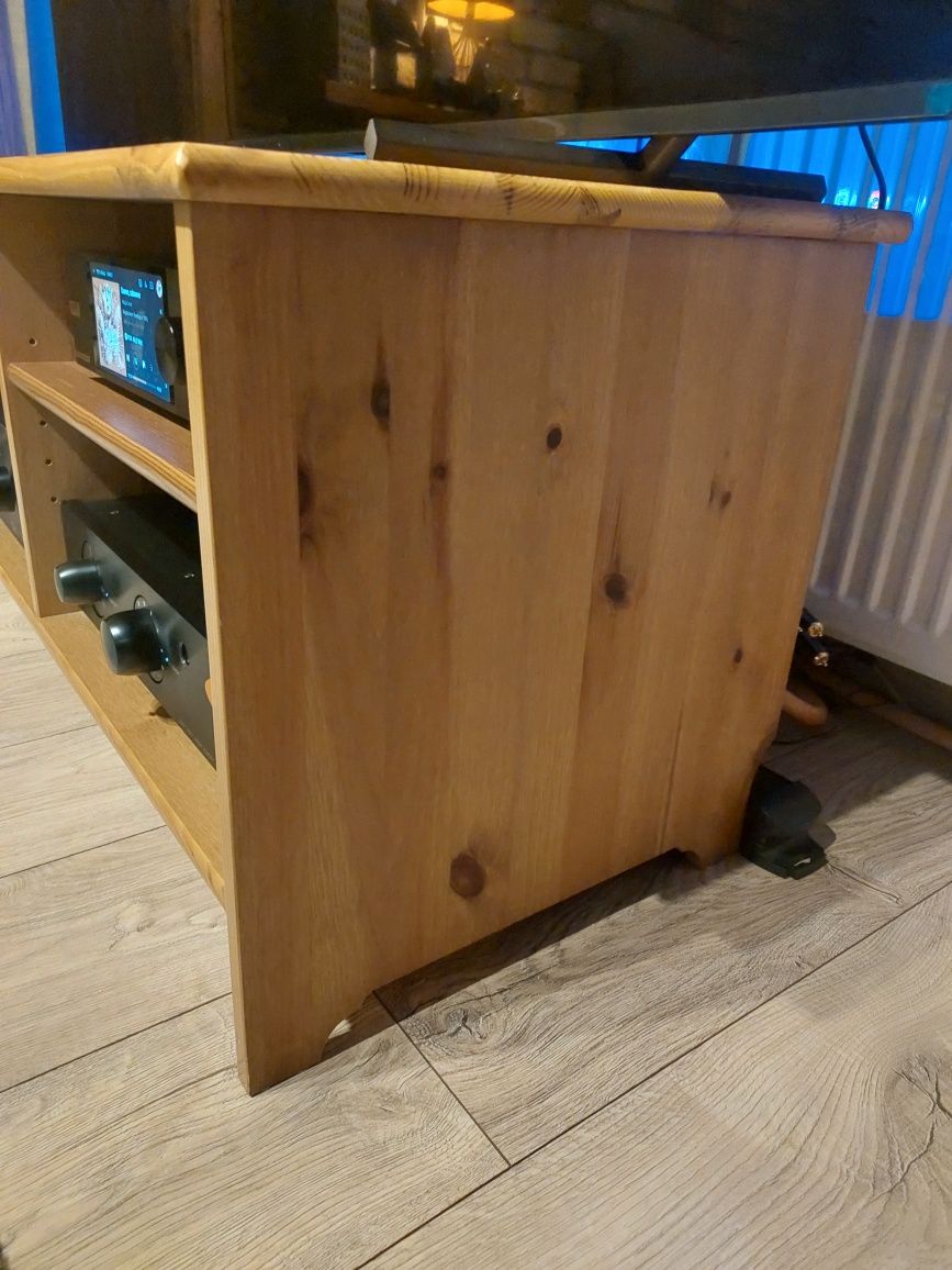 Szafka rtv leksvik ikea Lite drewno sosnowe za grosze
