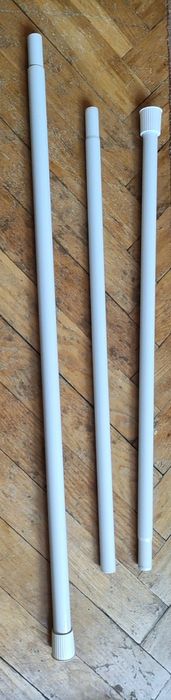 Drążek do zasłony prysznicowej, regulowany 92-210 cm