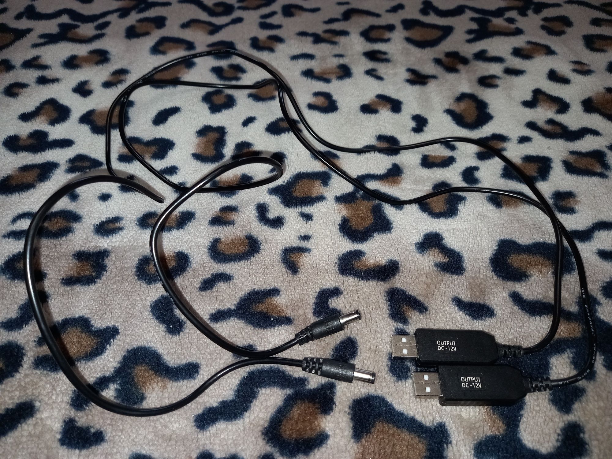 2х дроти USB-DC 12 вольт для роутера, onu-термінала.