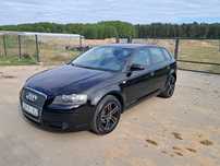 Audi A3 1.6mpi 102km 5 drzwi czarna 2008 rok